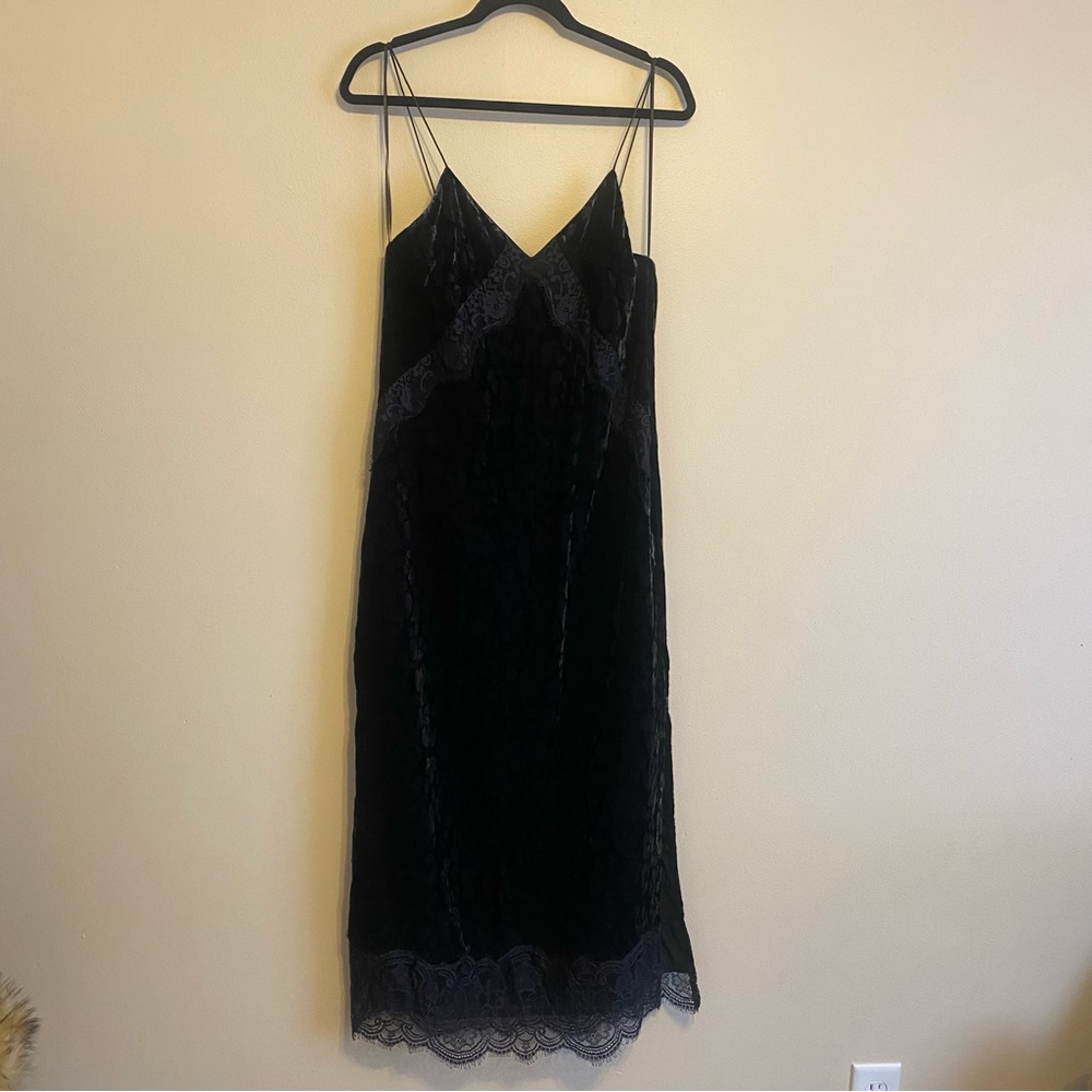 Zara Velvet Midi Dress